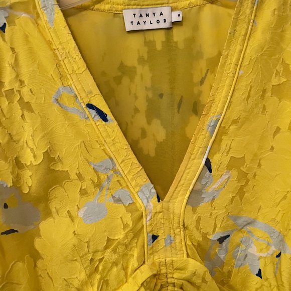 tanya taylor yellow blouse - Picture 3 of 7